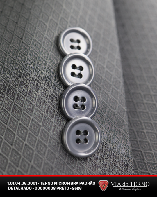 01 terno slim microfibra preto detalhado