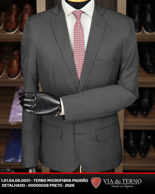 04 terno slim microfibra preto detalhado