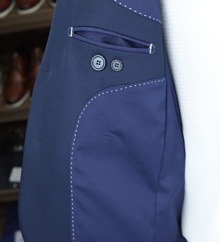 20 terno slim microfibra azul marinho