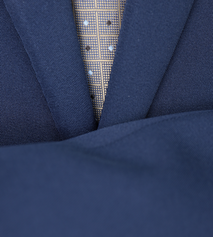 27 terno slim microfibra azul marinho