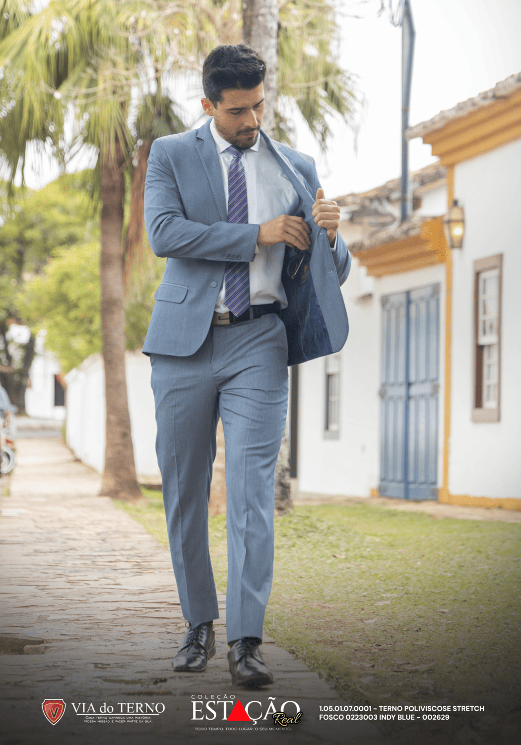 07 terno slim poliviscose indy blue