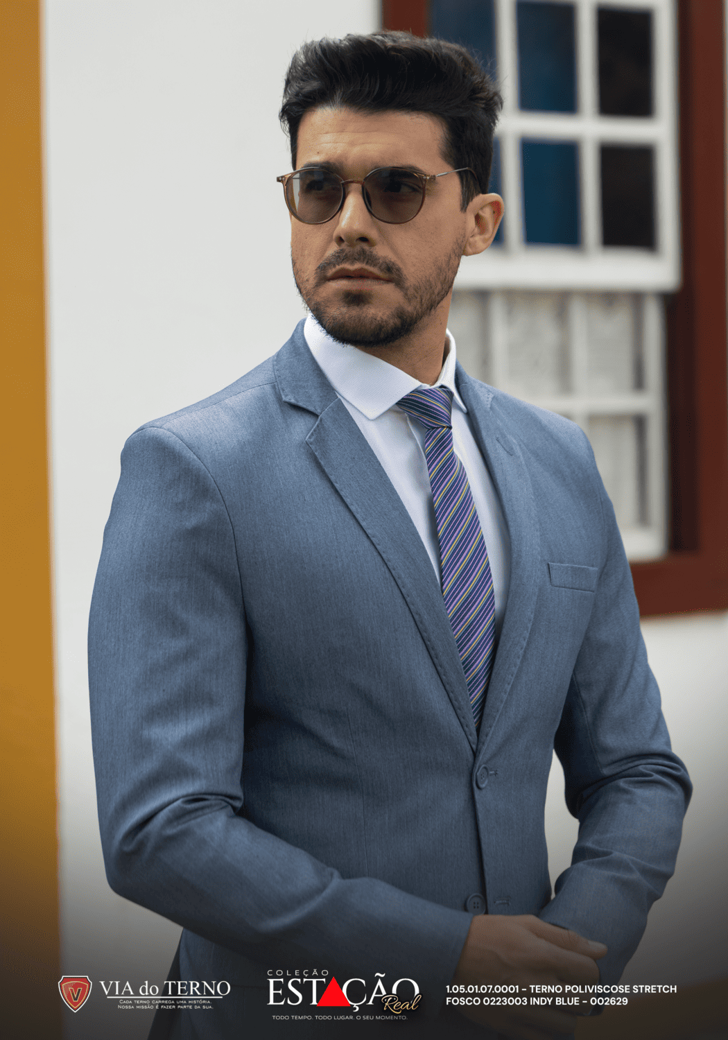 09 terno slim poliviscose indy blue