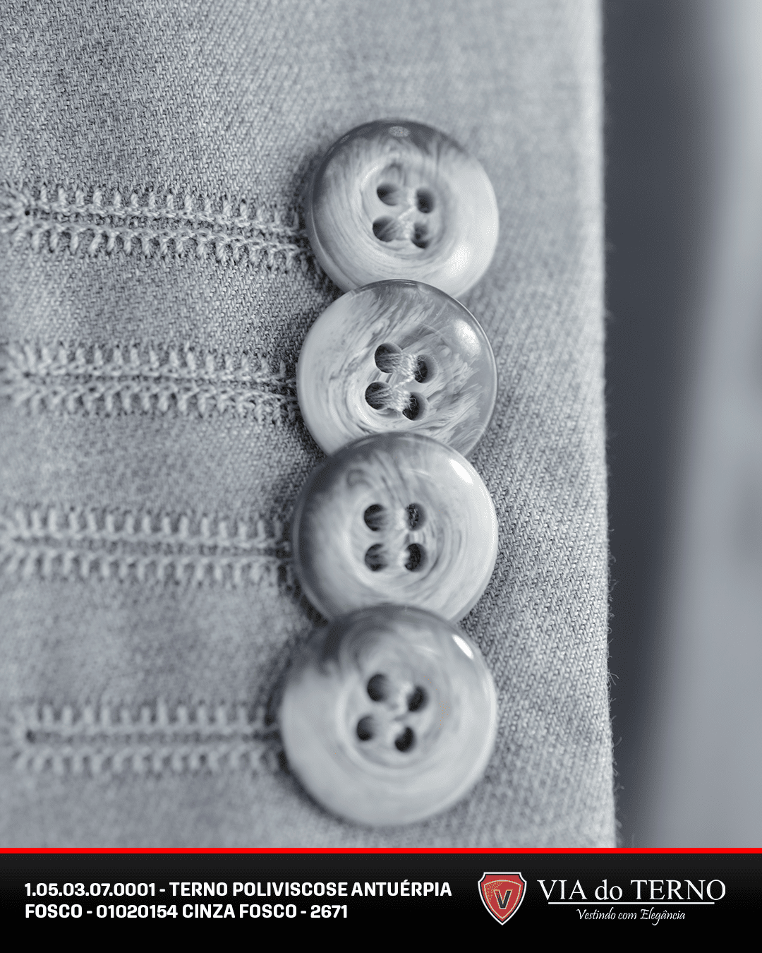 06 terno slim poliviscose silver class