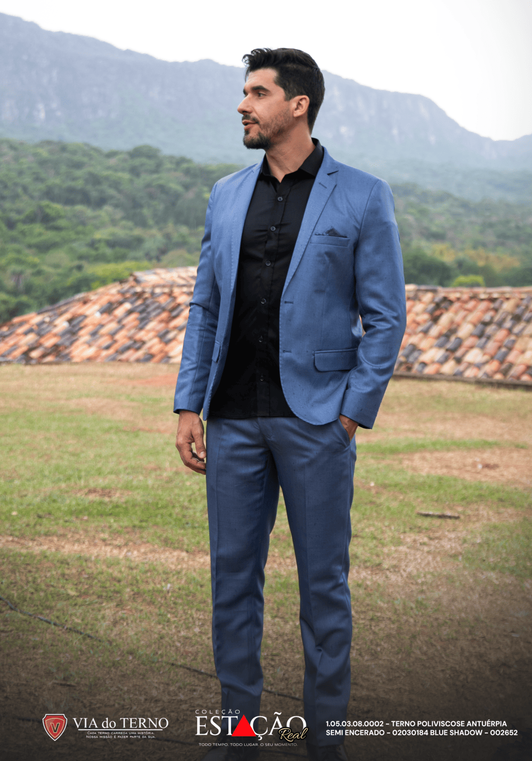 02 terno poliviscose antuerpia semi encerado blue shadow