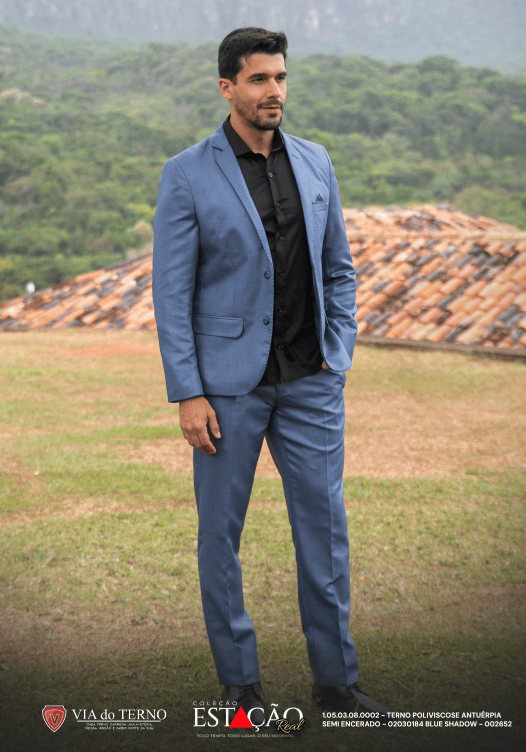 03 terno poliviscose antuerpia semi encerado blue shadow
