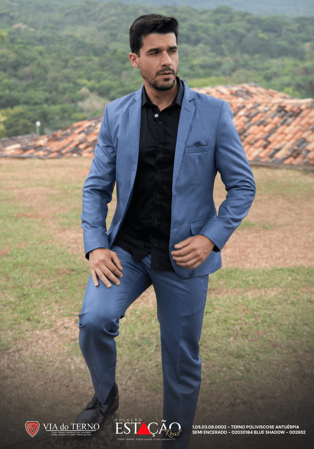 07 terno poliviscose antuerpia semi encerado blue shadow