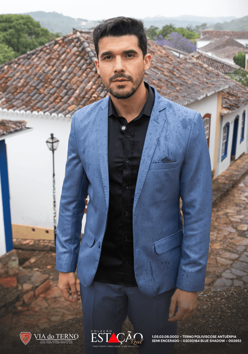 08 terno poliviscose antuerpia semi encerado blue shadow