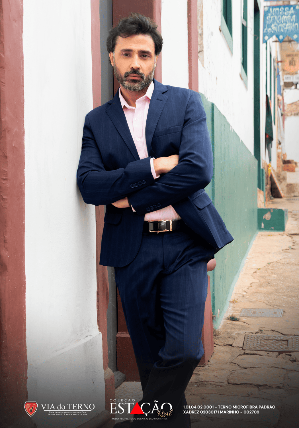 15 terno slim microfibra azul marinho xadrez