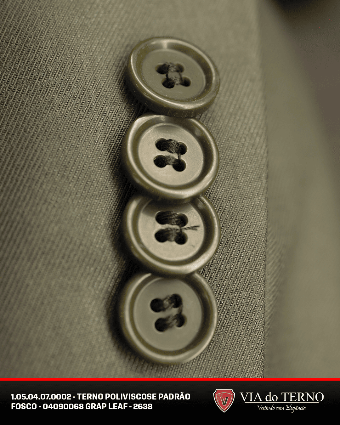 02 terno poliviscose padrao fosco grean leaf grap leaf