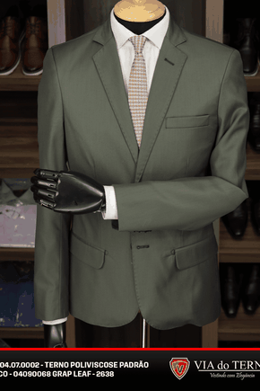Terno Slim Poliviscose - Grap Leaf