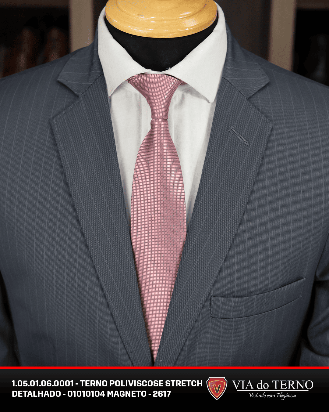 03 terno slim poliviscose magneto detalhado magneto