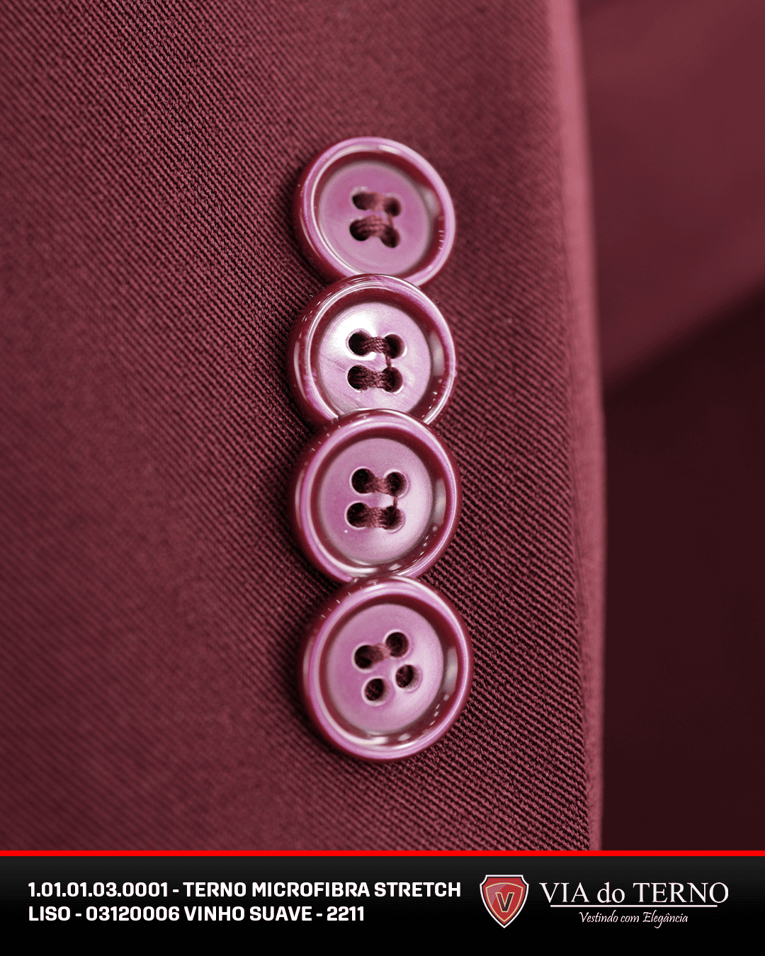 06 terno slim microfibra vinho suave