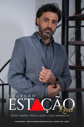 Terno Slim Fio Indiano - Chumbo Taiti