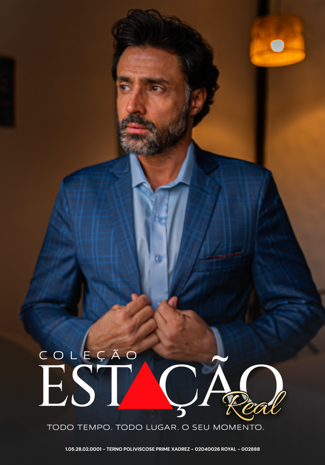 02 terno slim poliviscose xadrez prime