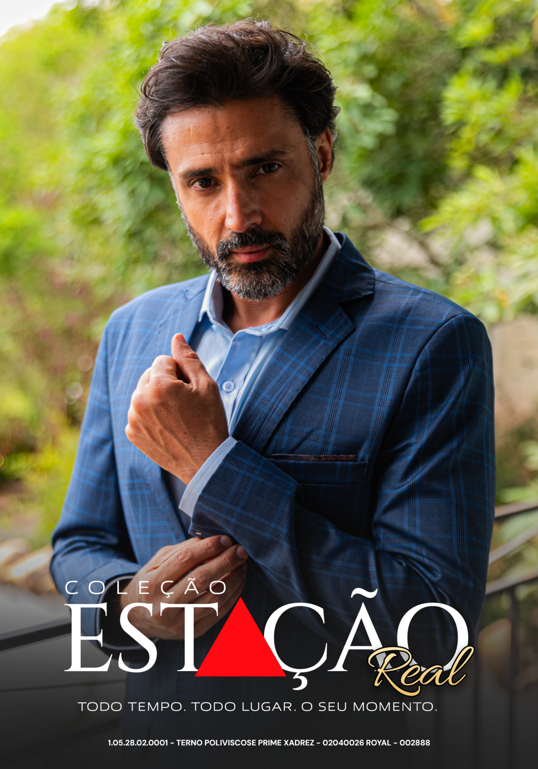 03 terno slim poliviscose xadrez prime