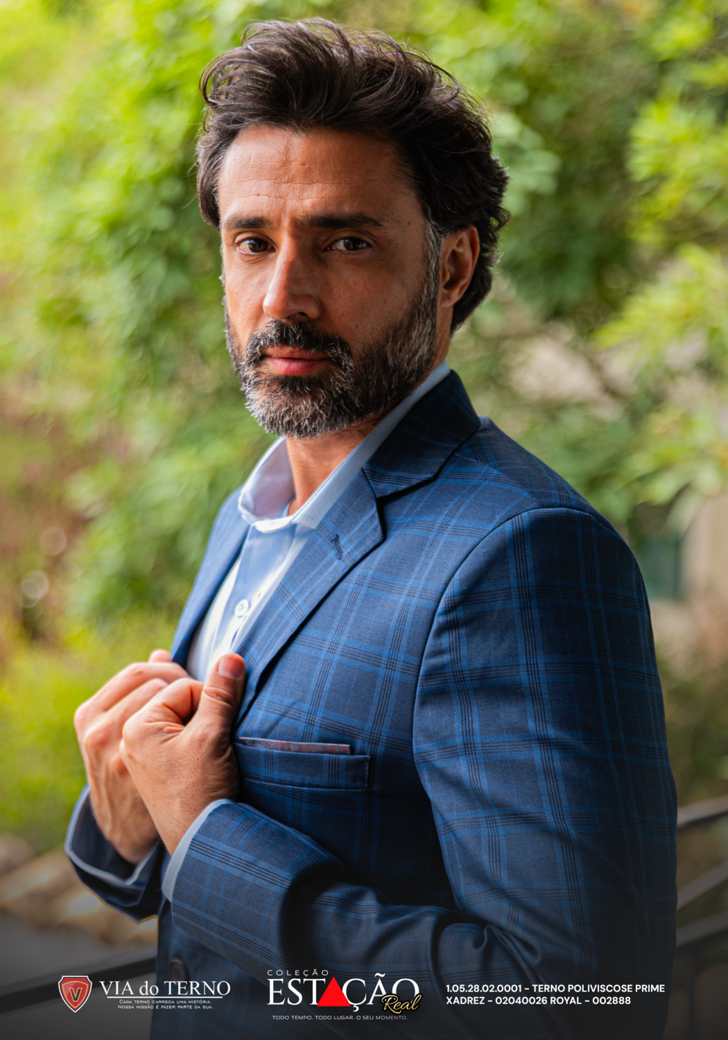 07 terno slim poliviscose xadrez prime