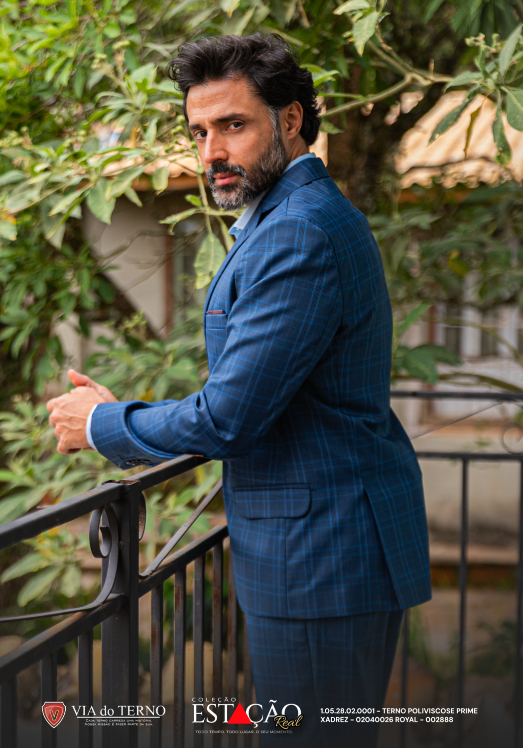 09 terno slim poliviscose xadrez prime