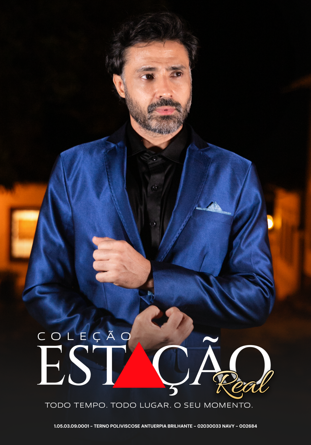 11 terno slim poliviscose azul navy