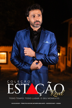 Terno Slim Poliviscose - Azul Navy