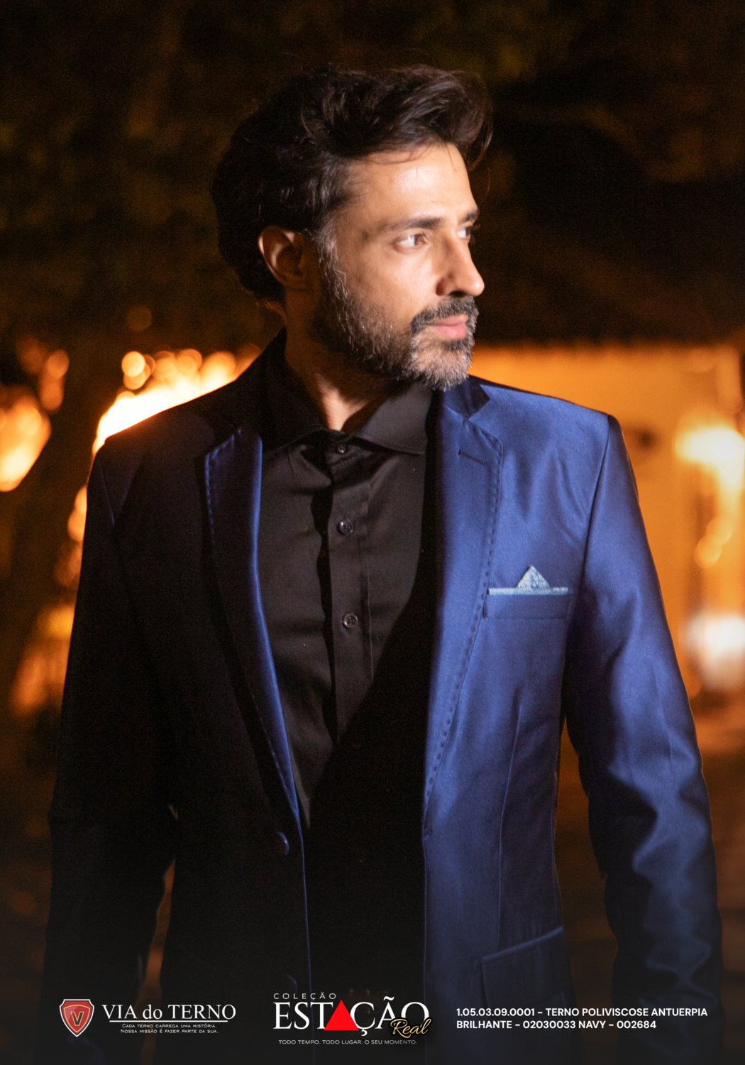 13 terno slim poliviscose azul navy