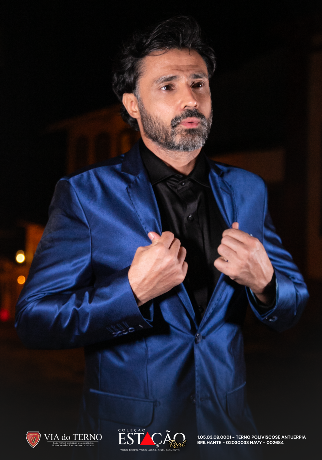 15 terno slim poliviscose azul navy