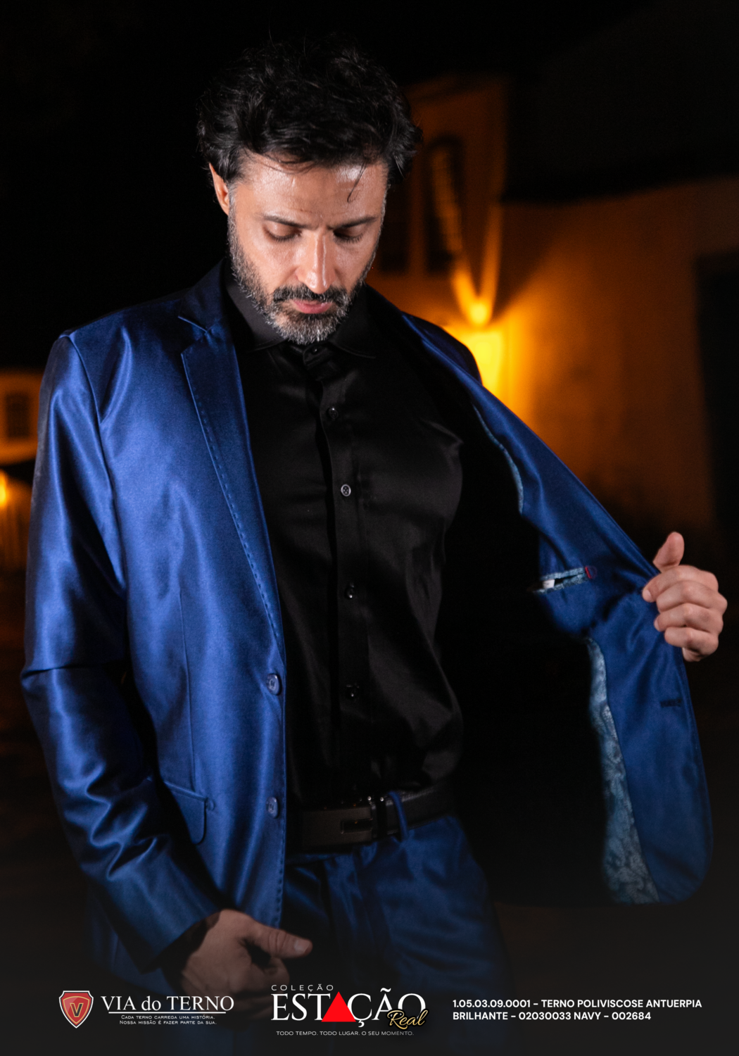 17 terno slim poliviscose azul navy