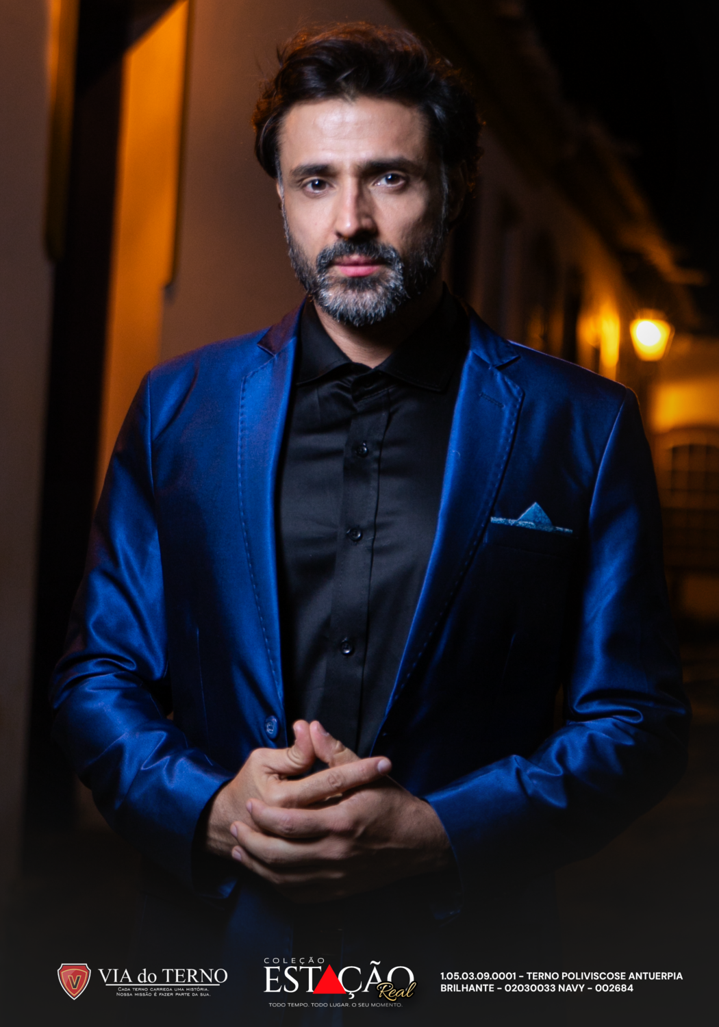 21 terno slim poliviscose azul navy