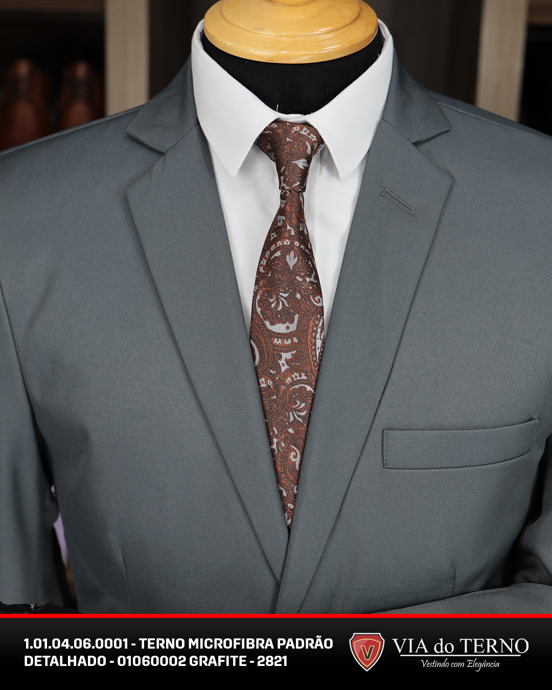 01 terno slim microfibra grafite
