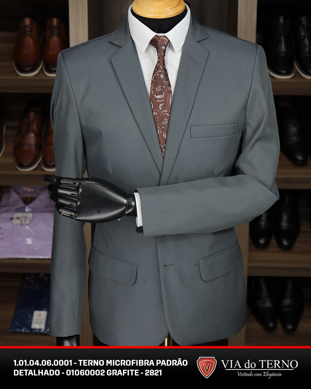 05 terno slim microfibra grafite