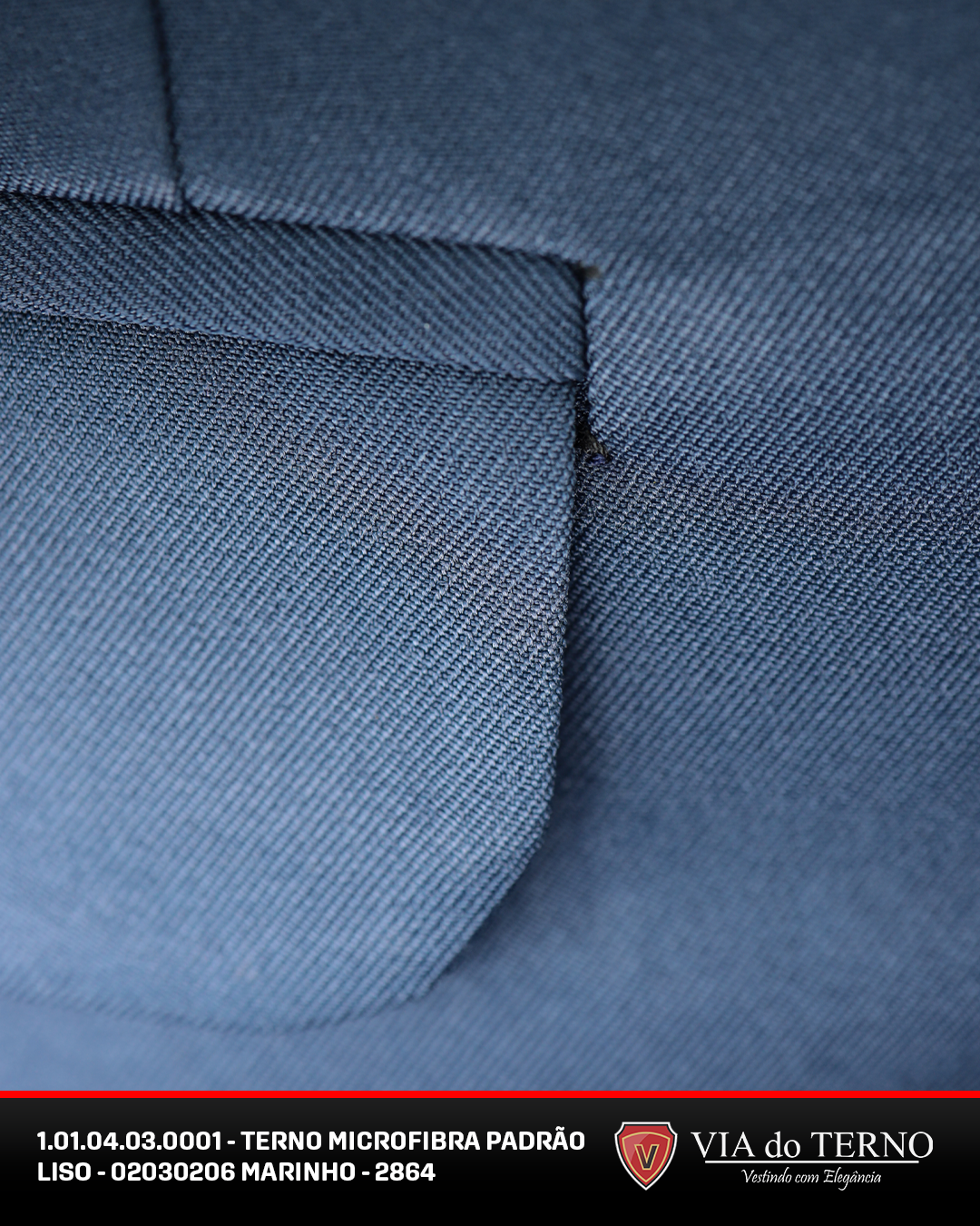 02 terno slim microfibra azul marinho liso