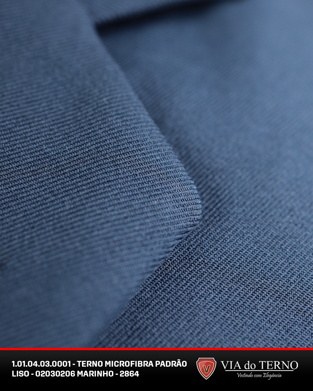 03 terno slim microfibra azul marinho liso