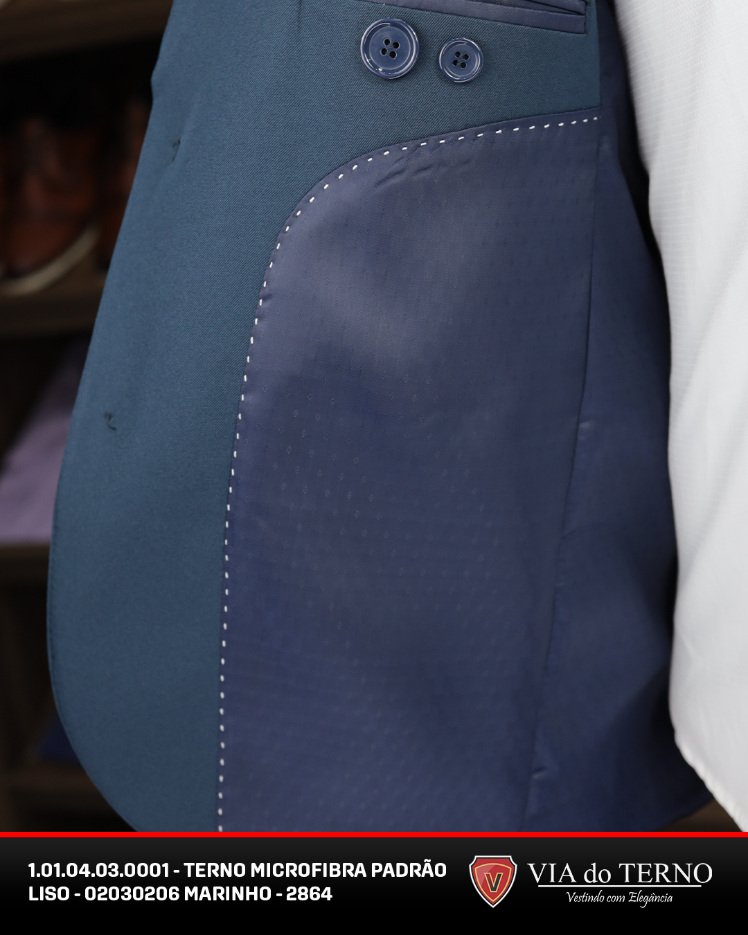 05 terno slim microfibra azul marinho liso