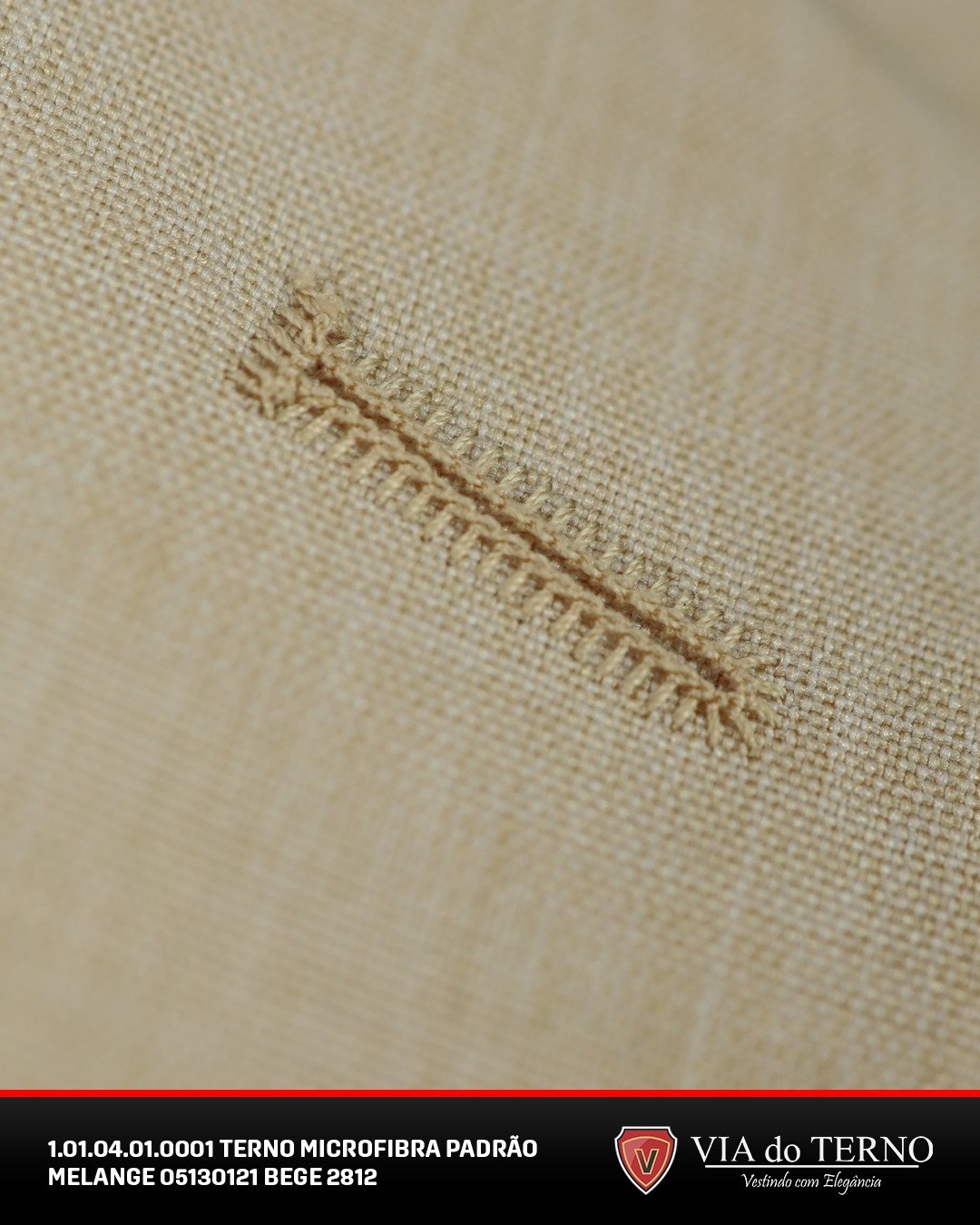 21 terno slim microfibra bege melange