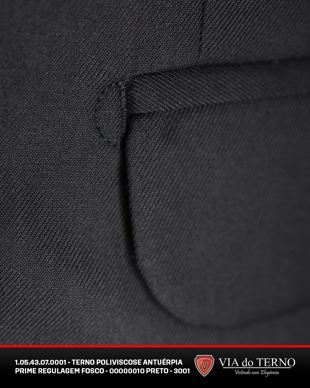 02 terno slim poliviscose preto fosco calca c regulagem