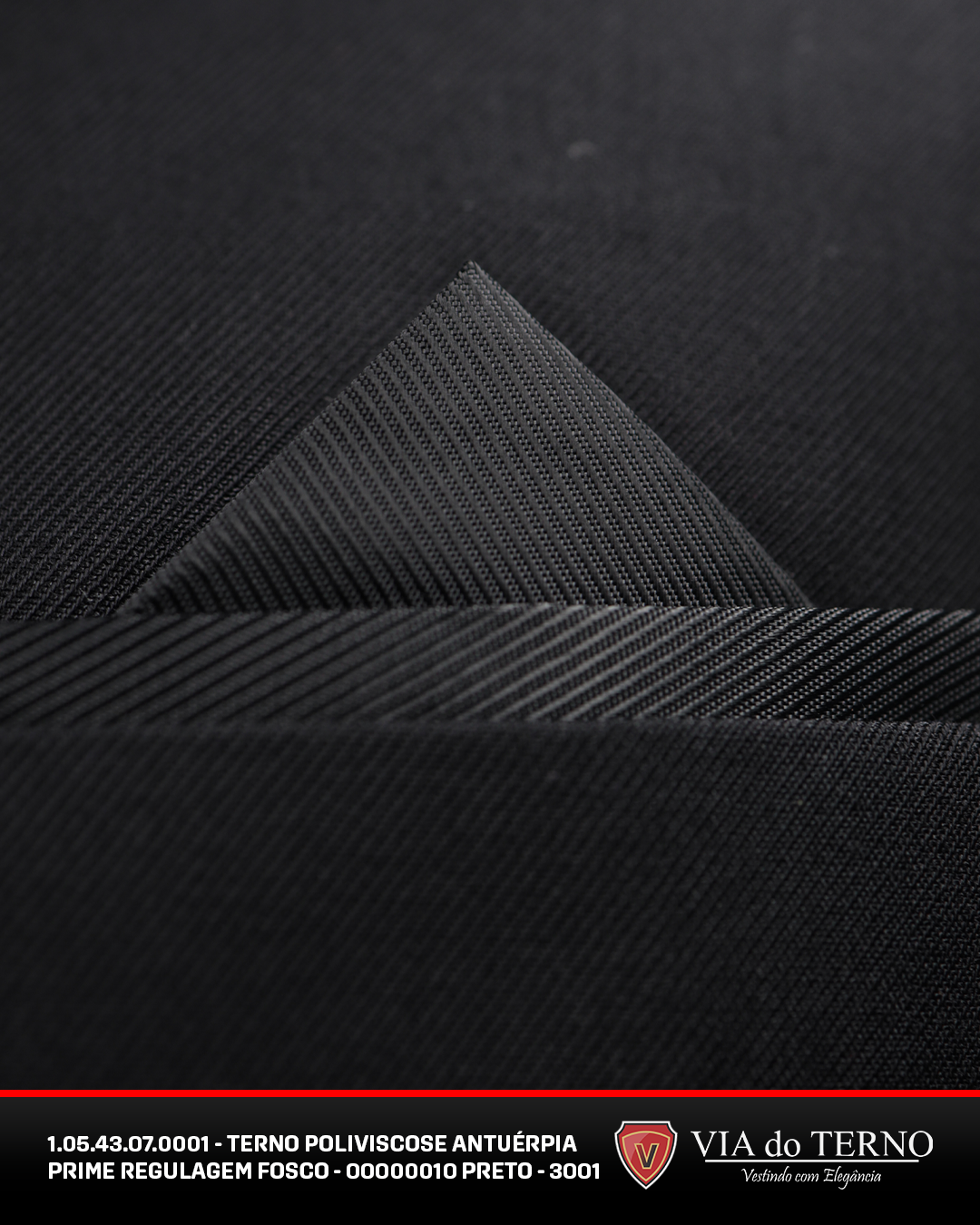 05 terno slim poliviscose preto fosco calca c regulagem