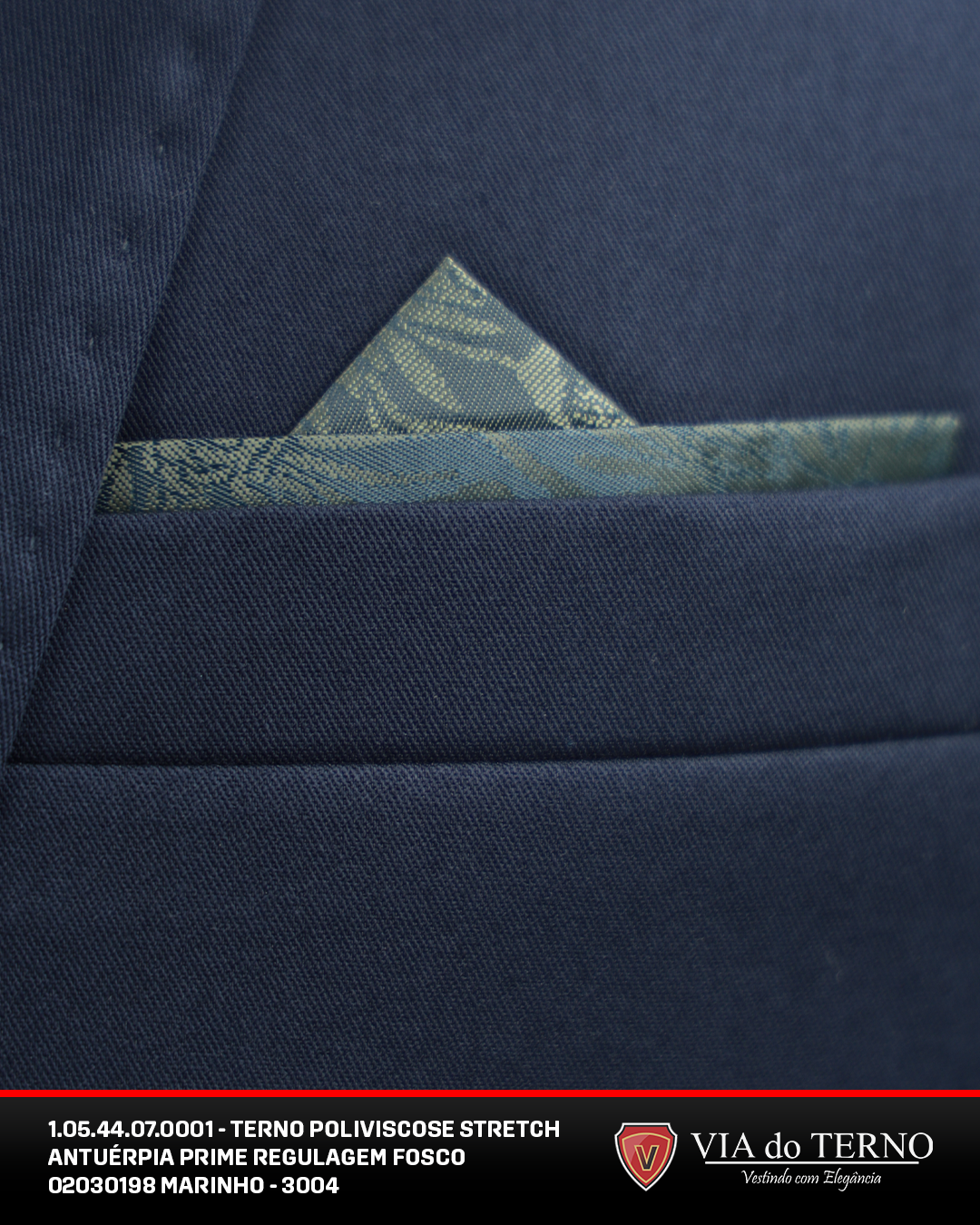 03 terno slim poliviscose azul marinho calca c regulagem