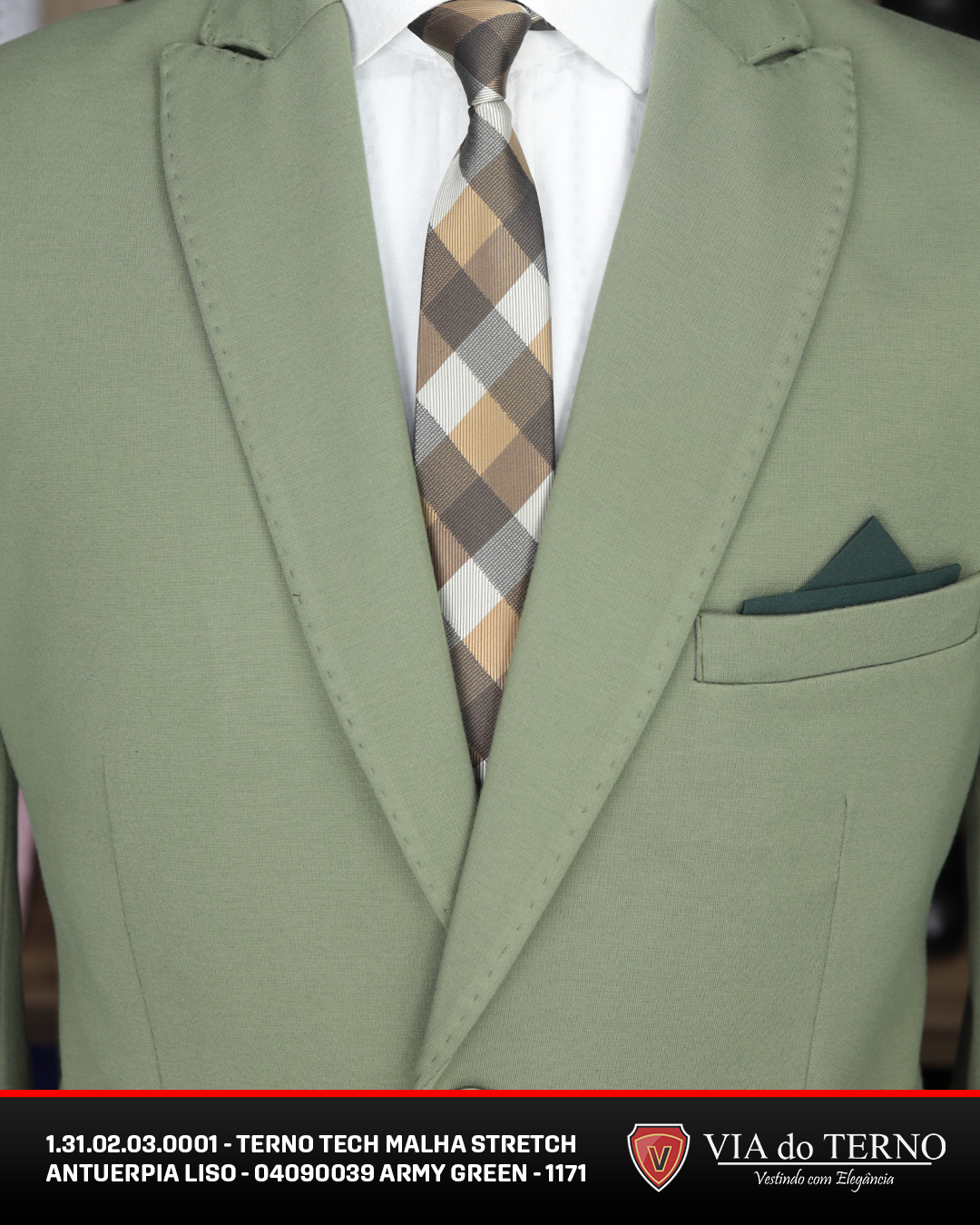 03 terno tech malha verde army