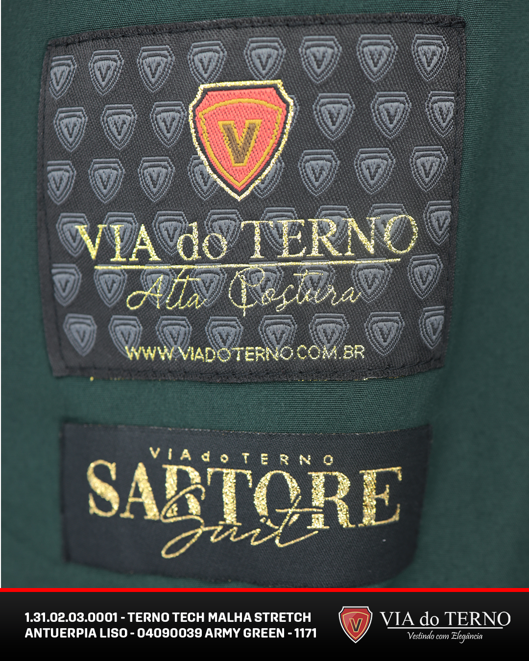 12 terno tech malha verde army