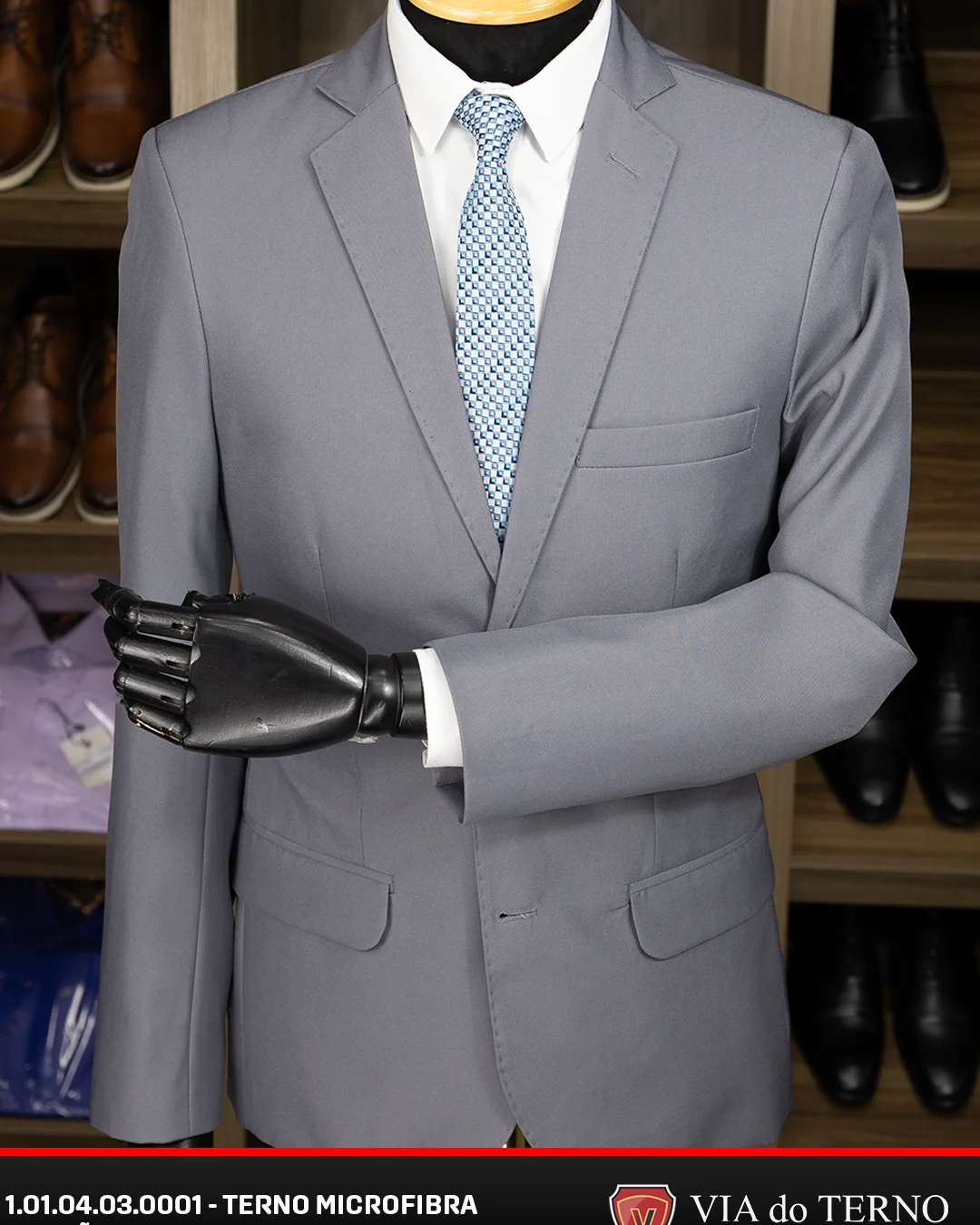 08 terno slim cinza detalhado microfibra