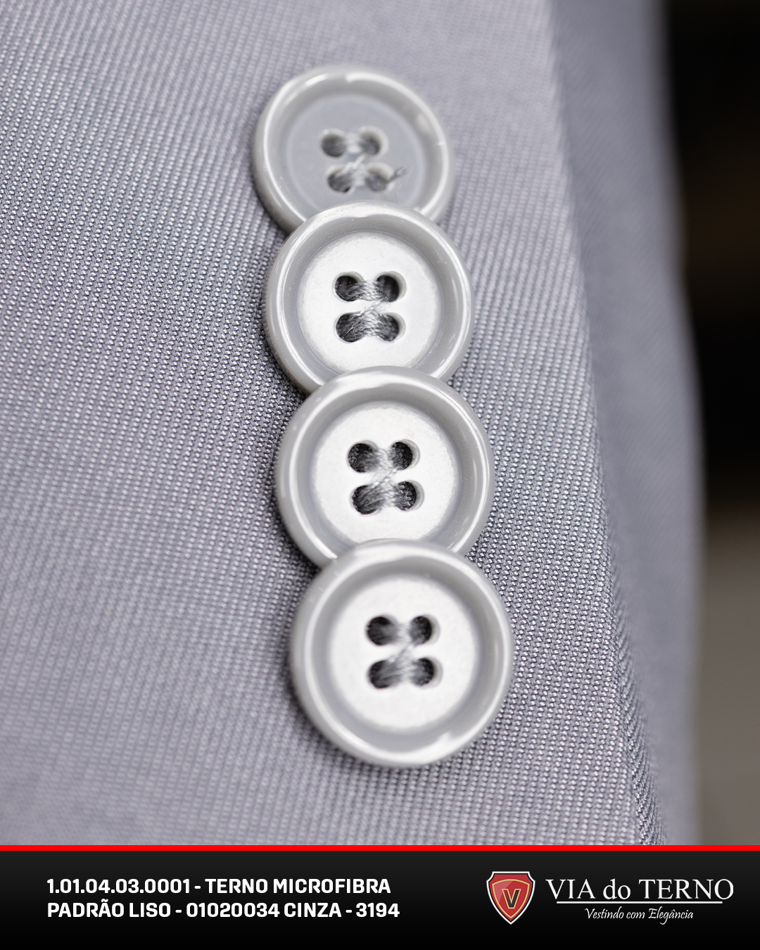 10 terno slim cinza detalhado microfibra