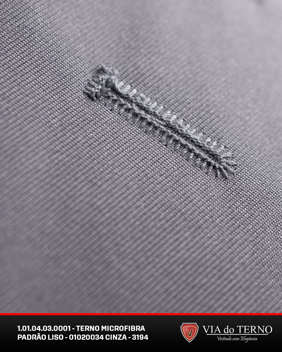 11 terno slim cinza detalhado microfibra