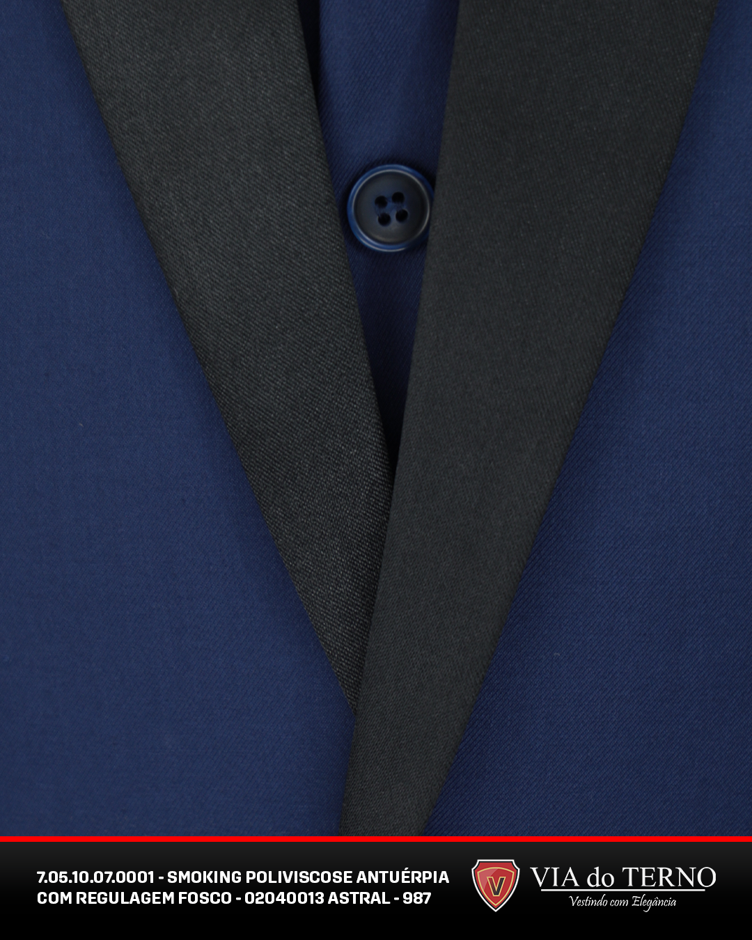 13 smoking azul marinho