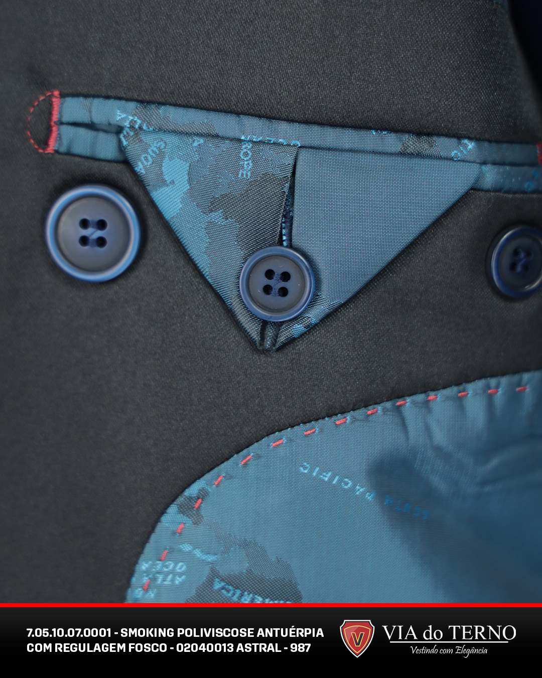 19 smoking azul marinho