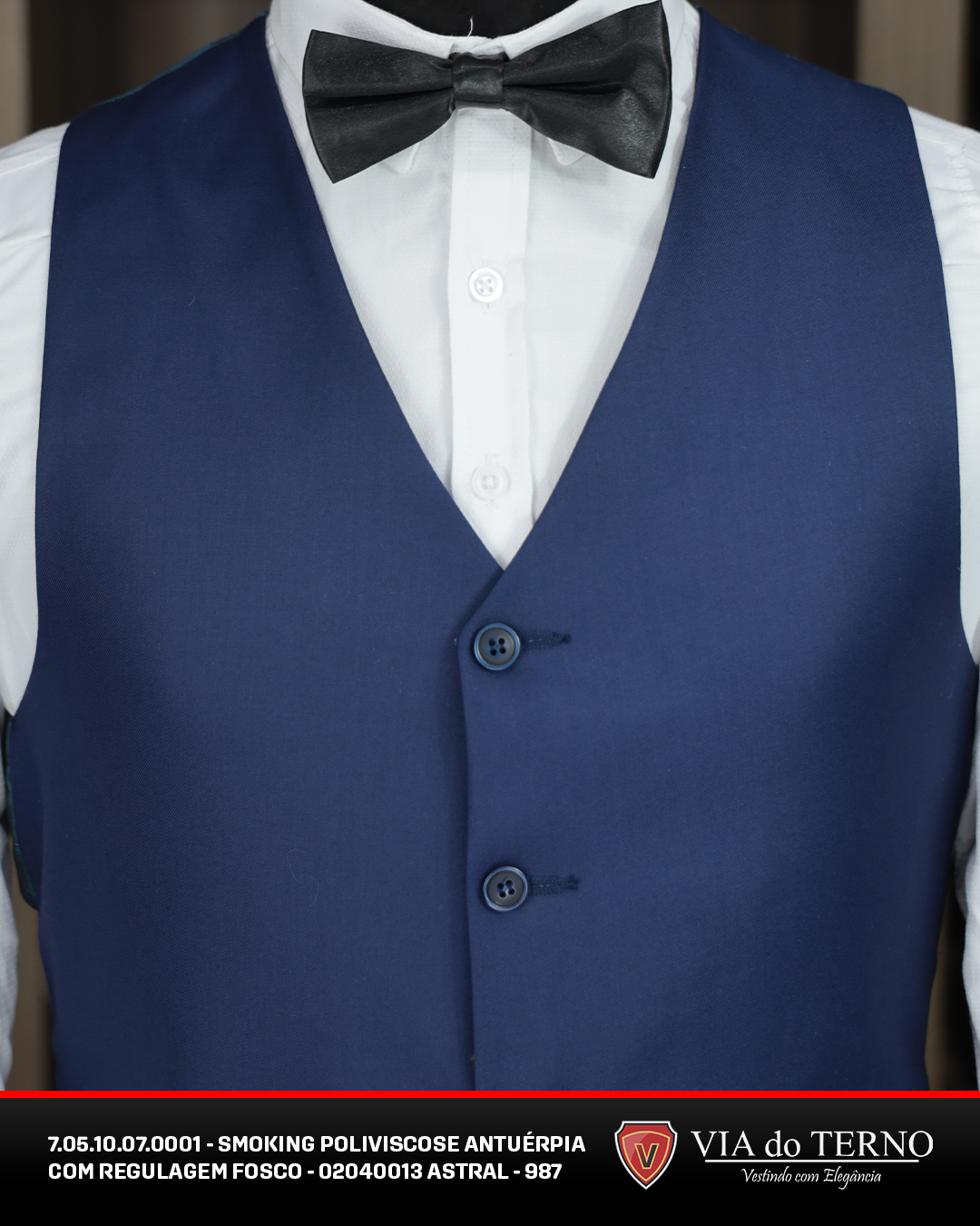 22 smoking azul marinho