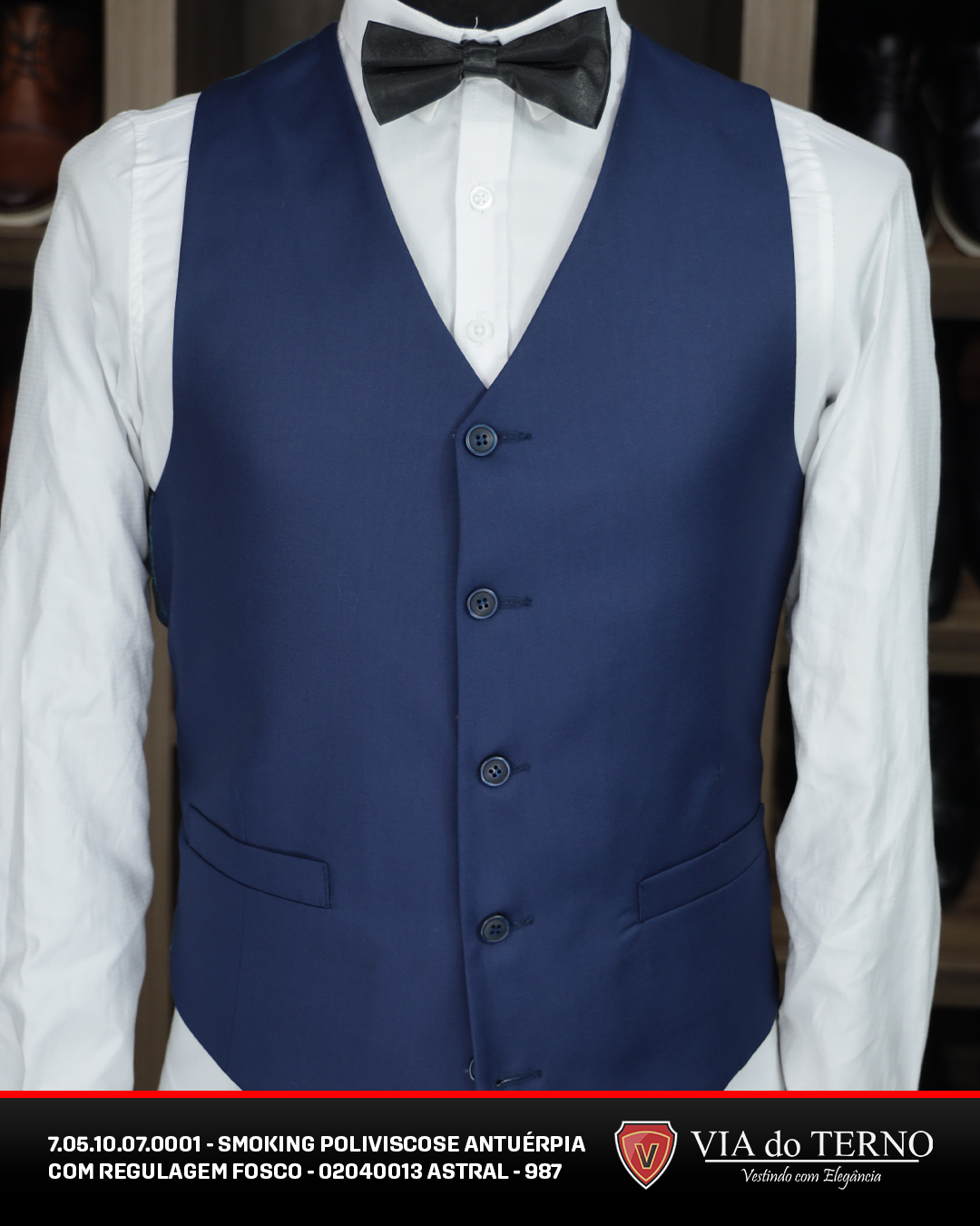 23 smoking azul marinho