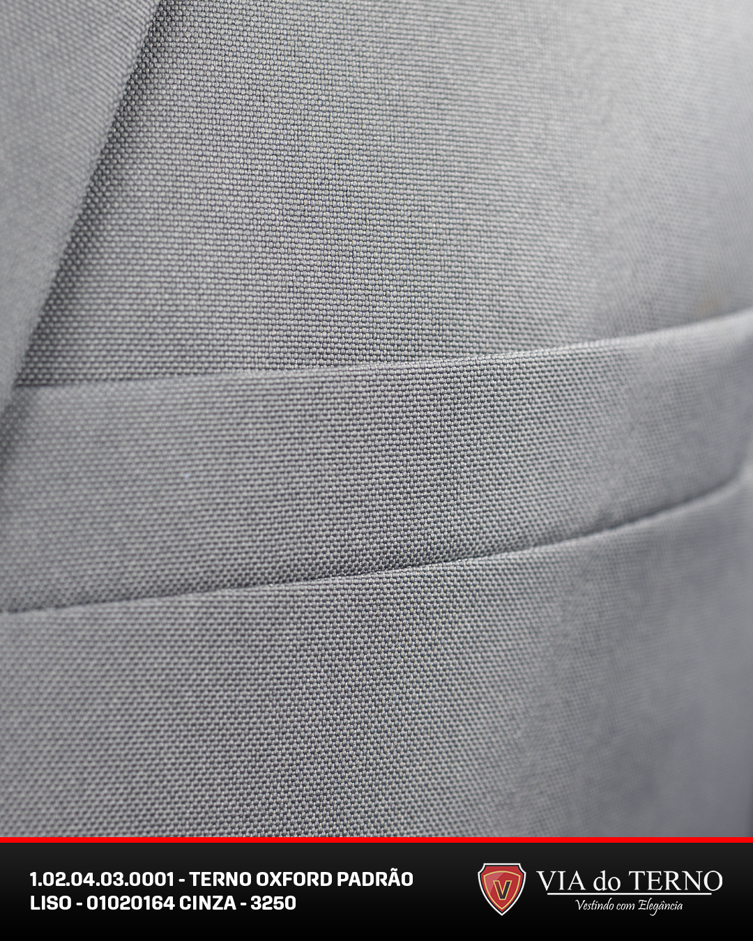 01 terno slim oxford cinza padrao
