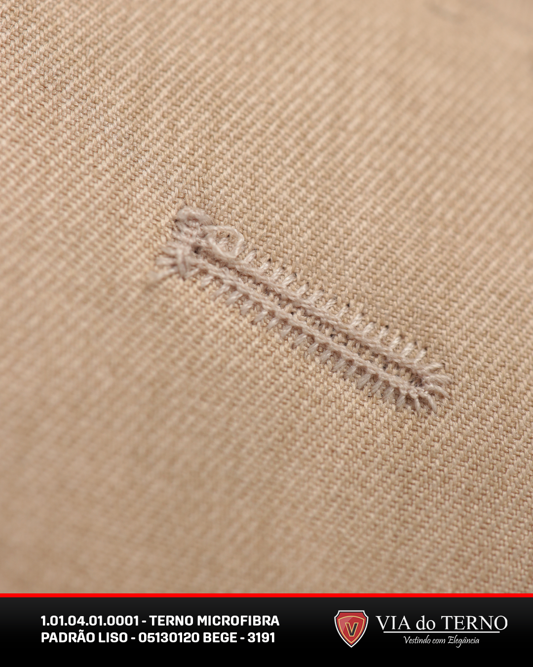 03 terno slim comfort bege microfibra