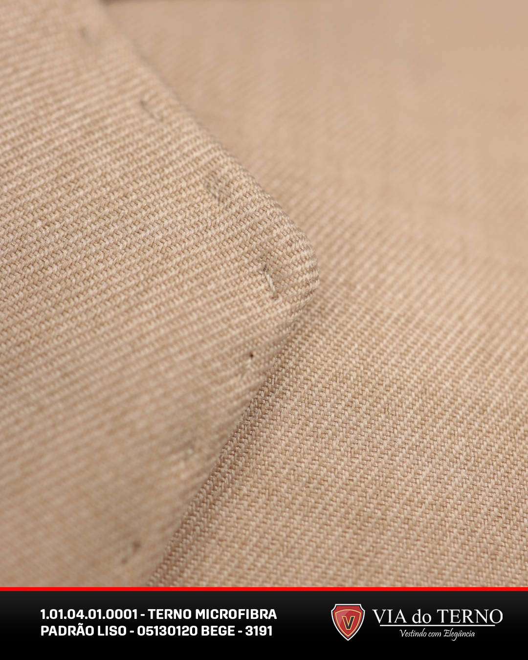 04 terno slim comfort bege microfibra