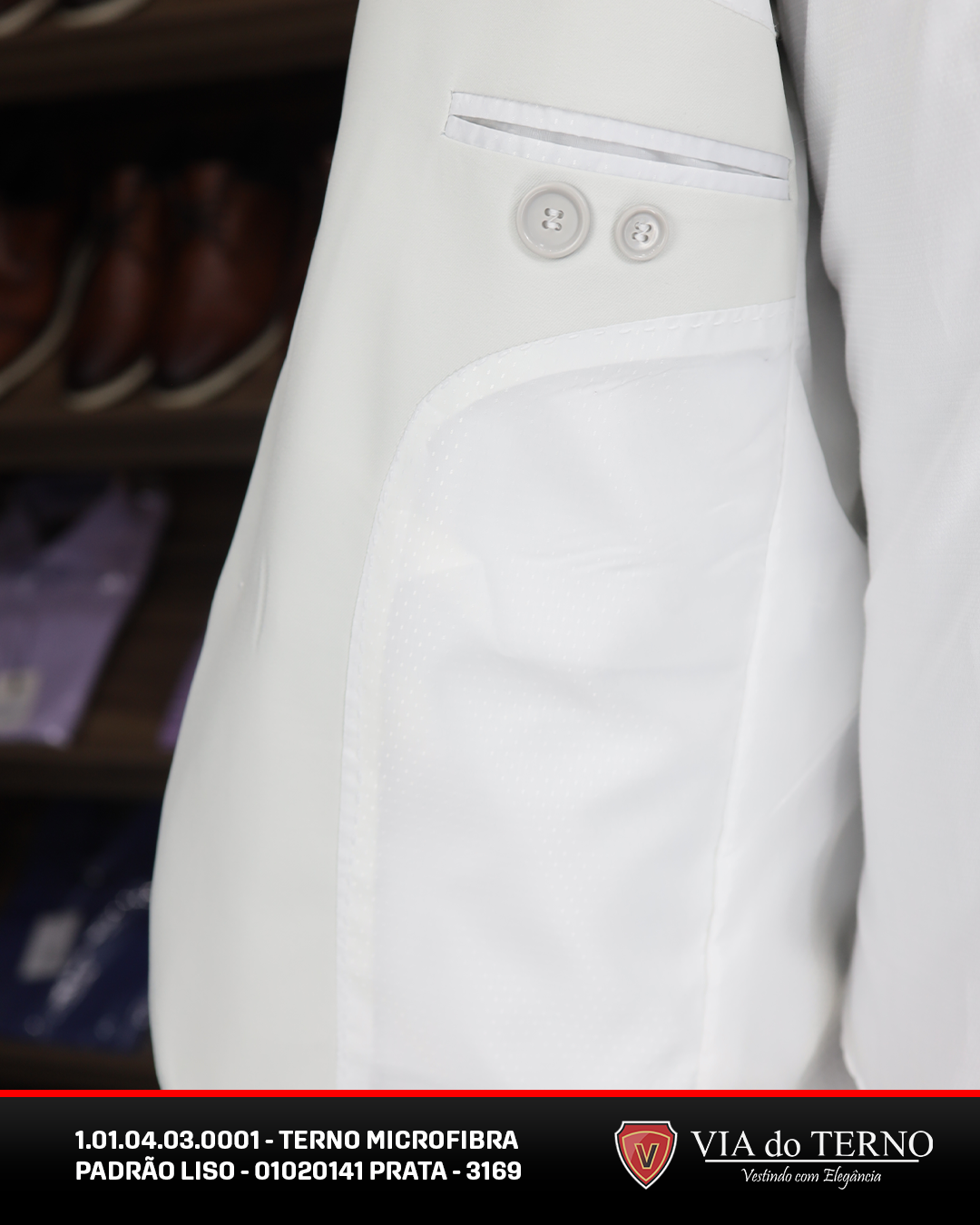 01 terno slim comfort prata microfibra