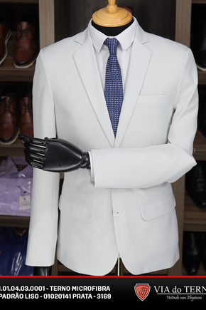 03 terno slim comfort prata microfibra